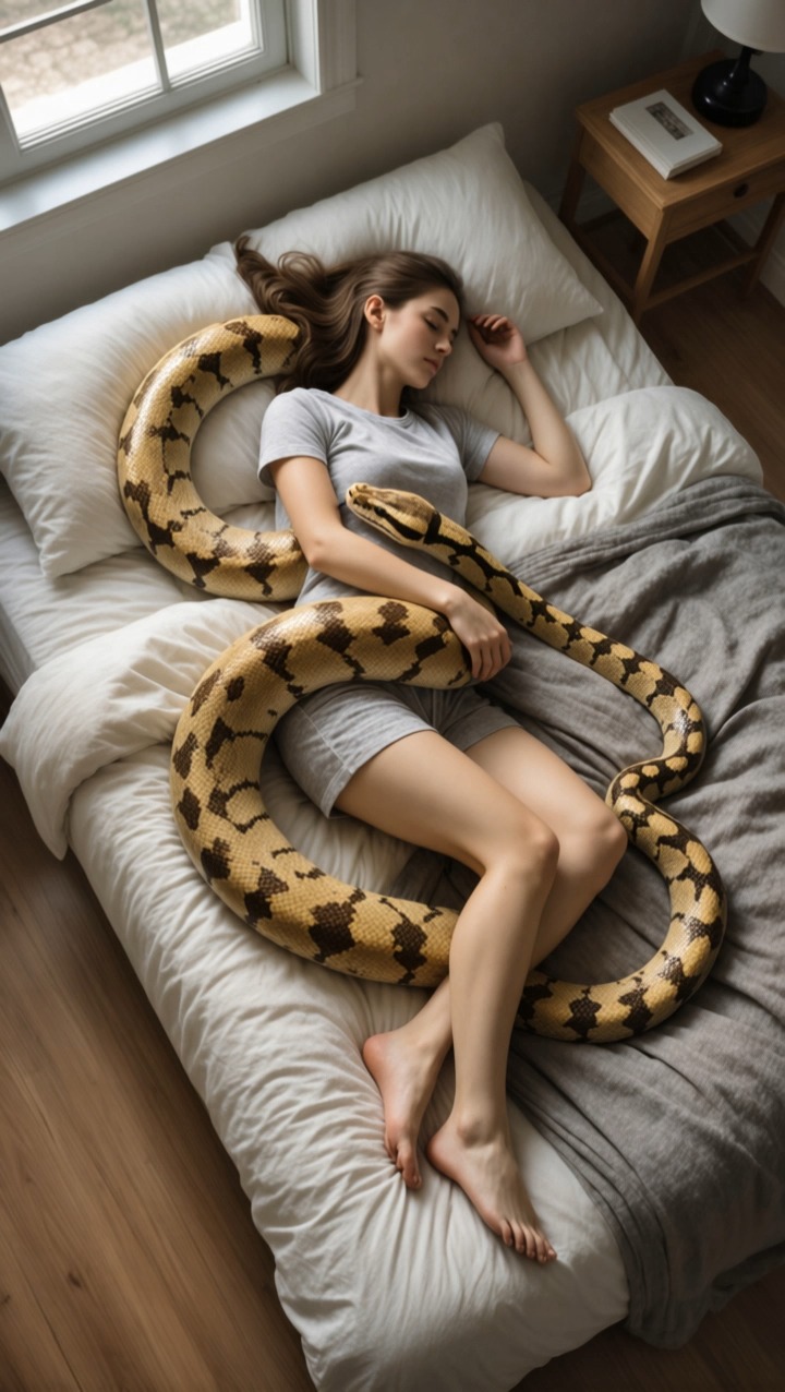 A Young Woman Kept A Huge Python At Home: One Day The Snake Began To Act Strangely, Stopped Eating And Wrapped Itself Around Its Owner’s Waist: Then The Woman Discovered Something Unexpected About It