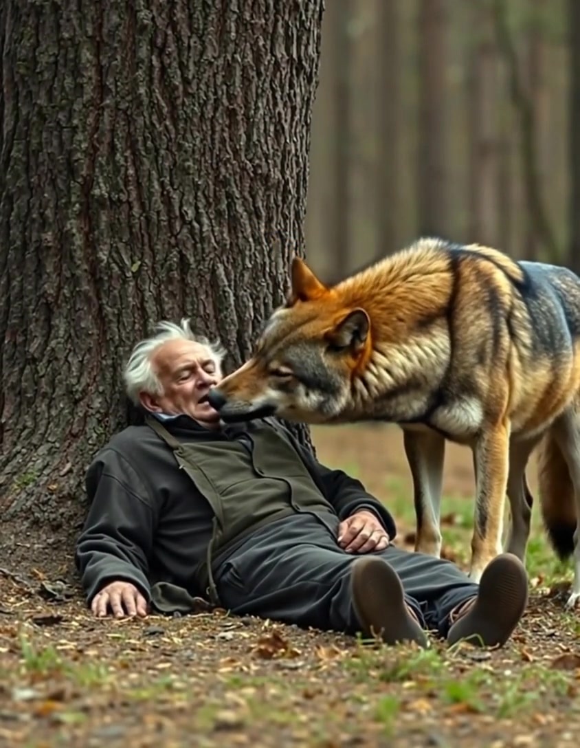 His own children abandoned the old man in the forest without food or water for