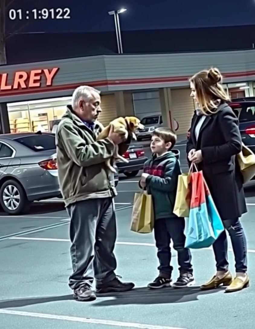 “Ma’am… Would You Take My Dog?” Homeless Man Handed Me His Shivering Dog in a
