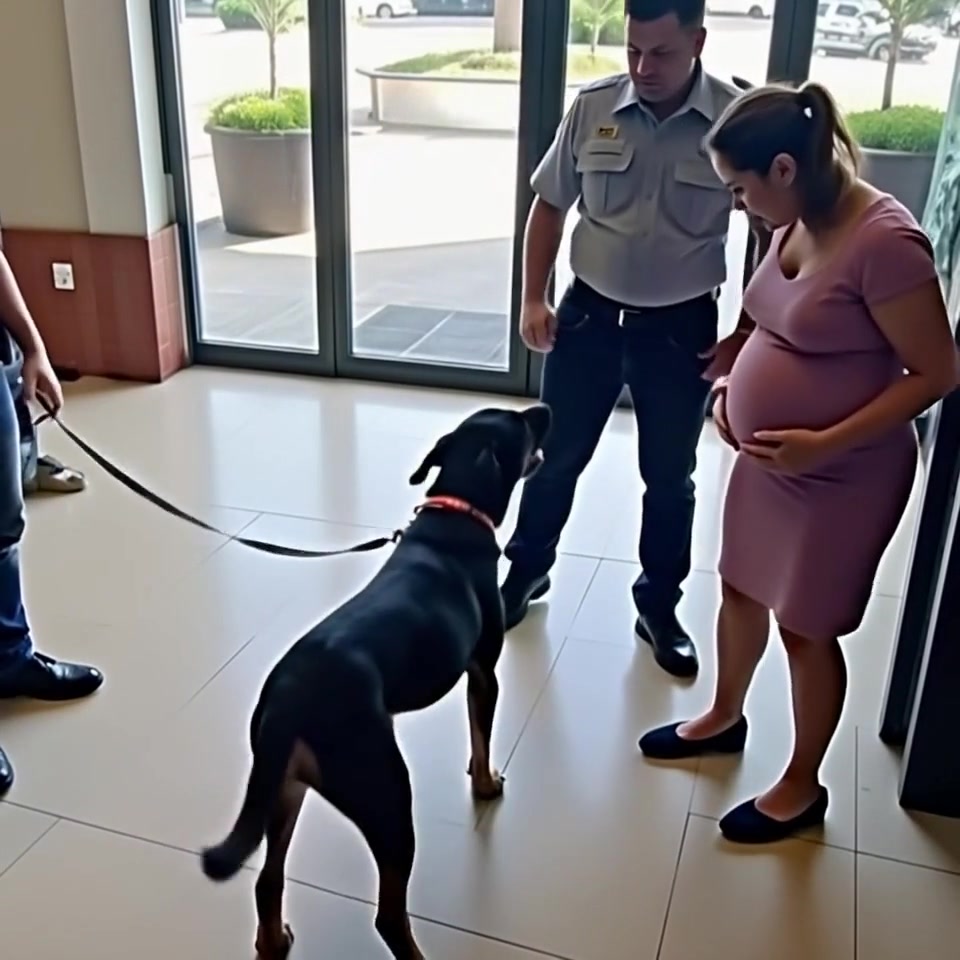 Dog Barks Repeatedly at a 7 Month Pregnant Woman… When Police Realized Why, It Was Already Too Late!